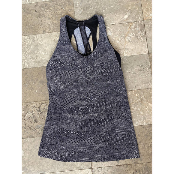 lululemon Cross Conditioning Tank Meisai Sz 6 - Picture 1 of 5